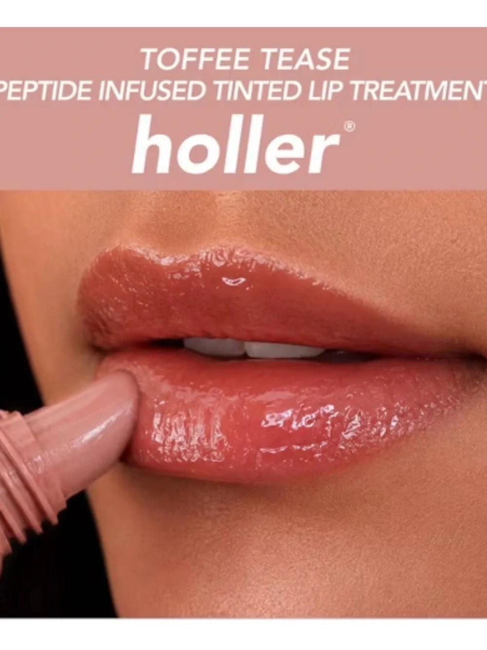 Holler Peptide Plump Up Toffee Apple Lip Treatment - 10ml W/charm ghosty new